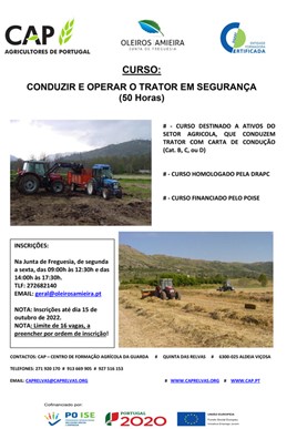 Notícias em destaque - Curso COTS - Conduzir e Operar o Trator em Segurança